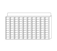 White Acrylic Wall Storage Cabinet with Lock for Mobile Phones - Thick Secure Phone nizer for Home/Office - 100 Size Clean Design