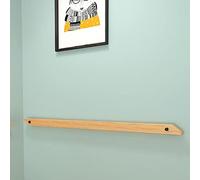 White Aesthetic Safe il - Anti-Slip Solid Wood Grab Bar for Indoor irs Wall-Mounted Banister 3.3ft (100cm) - Slish & Secure Support for Home Safe