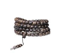 White Agarwood Barrel Beads Buddhist Prayer Beads Freeform Drum