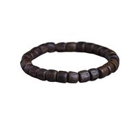 White Agarwood - Natural-Shaped, Fully Sinkable Grade Buddhist Beads - Vintage Materia