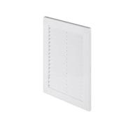 White Air Vent Grille - 150mm x 200mm / 6'' x 8'' inch - with Fly Screen/Anti-Insect Mesh - Ventilation Cover.