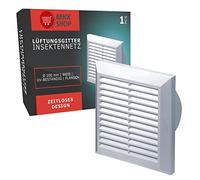 T27 Ventilation Grate Insect Screen Round Diameter 150 mm White ABS Grate