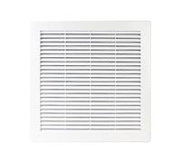 Ventilation Grille End Grille Insect Protection Exhaust Air Supply Air Grille Fan 250 x 250 mm TRU8 White