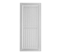 White Air Vent Grille - 300mm x 130mm - Flat Louvre - Duct Ventilation Cover.