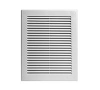 White Air Vent Grille with Anti-Insect Mesh or Fly Screen and Screw Covers | Vent Cover for Inside and Outside of The Building (200mm x 250mm)