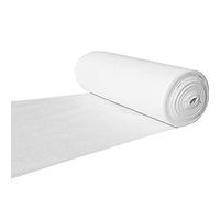 White Aisle Runner Carpet for Weddings Non-Slip 2mm Polyester Walkway Rug Durable Ceremony Decoration for Church Reception Event Hall (Size: 1.5x25)