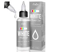 White Alcohol Ink for Epoxy Resin - 100ml Concentrated White Resin Pigment, Alcohol-Based Ink for Epoxy Resin Painting, Petri Dish Making, Resin Art - Epoxy Dye for Coaster, Yupo, Tumbler Making