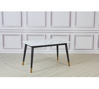 White Alexander Marble Dining Table L130Cm X W80Cm X H75Cm
