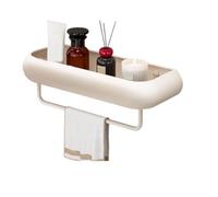 White Aluminium Bathroom Rack Adjustable Height No Drill Shower | Bathroom Shower Shelf Kitchen Spice Rack Organizer Wall Mounted Corner Rack Rust for proof Aluminum Storage