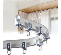 White Aluminium Ceiling ain Rail System with Accessories Flexible /4m/5m Mount for Shower and Ceiling ains and Easy to Inll