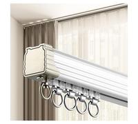 White Aluminium Curtain Track Ceiling Mount Glider Rail for Living Room Bathroom Room Divider Adjustable Lengths 170/250/320/450/500cm Privacy Solutions