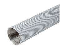 White Aluminium Flexible Hose 100mm / 3M