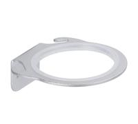 White Aluminium Hair Dryer Holder Rack for Bathroom Storage
