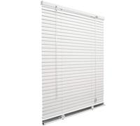 White Aluminium Wall Venetian Blind, Tilting Slats, 25 mm, Sun Shade Windows Doors 100 x 180 cm