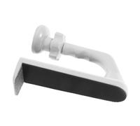 White Aluminum Alloy Door Stopper for Wood Doors Fits 5-35mm Door Gap | Matte Finish Design, Tool-free Setup, Enhanced Stability, for Guest Rooms and Commercial Environments