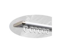 White Aluminum Curtain Track Set Easy Install Hidden Curtain Rail 150cm 4.9ft Pista de Cortin Perfect for Home Decor Versatile Window Treatments