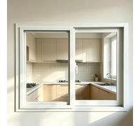 White Aluminum Horizontal Sliding Window, with Fly Screen, Window,
