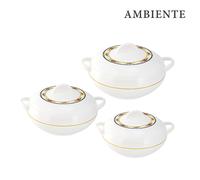 (White ) Ambiente Insulated Hot Pot Royal Set 3pc