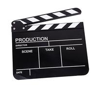 White and Black Acrylic Clapper Board Slate for TV Film Movie