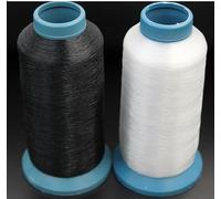 White and Black Nylon Clear Invisible Sewing Overlocking Thread, 0.15mm 3,000 Meters Each Clear Sewing Threads for Overlock, Sewing, Quilting, Wedding Dress, Sequin