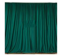 White And Black Panel Poly Wedding Backdrop Curtain Seamless Backdrops Stage Background Event Party Decoration Wedding Arch Decorations(Green,3.0m W x 3.0m Height)