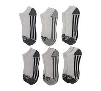 (white and Black stripe, UK 7-11) ELLESSE Mens Low Cut 6 Pack Soft Sports Trainer Socks