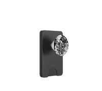 White and Black Tattoo Art Design of a Female Samurai PopSockets PopWallet for MagSafe