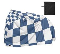 White and Blue American Plaid Waterproof Bike Covers Outdoor with Lock Holes Uv Resistant Indoor Outdoor Storage Mountain Bike Cover Fits for Most kit para bicicleta eléctrica