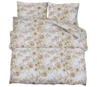 (white and brown, 200 x 220 cm + 80 x 80 cm/ 2 pcs) vidaXL 1/2x Duvet Cover Set Cotton Duvet Slipcover Sheet Multi Colours/Sizes