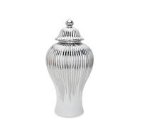 White and Gold Ceramic Storage Jar with Lid Elegant Porcelain Canister for Living Room Table Decor Kitchen nization Home Decoration Stylish Storage Solution