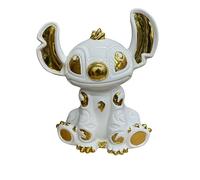 White and Gold Stitch Ceramic Sparkly Shelf Sitter, Ornament Home Decor, Gift