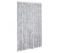 (white and grey, 118 x 220 cm) vidaXL Fly Curtain Door Curtain Fly Screen Fly Blind Insect Curtain Chenille