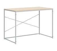 (white and oak) vidaXL Computer Desk Chipboard Bedroom Studying Gaming Desk Multi Colours