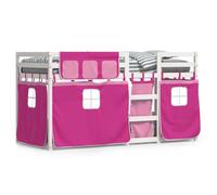 vidaXL Bunk Bed without Mattress Pink 80x200 cm Solid Wood Pine