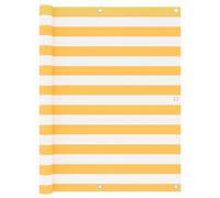 (white and yellow, 120 x 300 cm) vidaXL Balcony Screen Outdoor Privacy Screen Fence Patio Screen Oxford Fabric