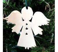 White Angel Christmas Tree Decoration - Pack of Ten
