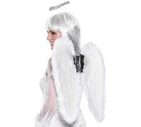 White Wings Adults Christmas Nativity Play + Halo Kids Fancy Dress Angel Wings