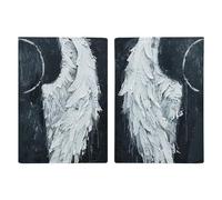 White Angel Wings Passport Holder, ID Card Protector Case Passport Holder with Slot Passports Travel Wallet Document Cover for Women And Men