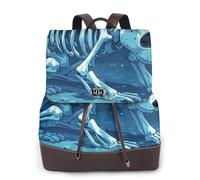 White animal bones Ladies Travel Fashion Back Pack,Casual backpack,Print Women's leather backpack for Work