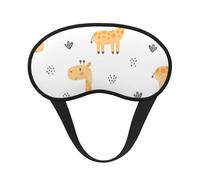 White Animal Giraffe, Full Eye Covers Light Blocking Eye Masks Blackout Sleep Eye Muffs