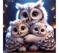 White Animal Owl 300 Piece Jigsaw Puzzles for Adults 35x35cm, adult jigsaw puzzles 300 Pieces, Challenging&Brainteasing Puzzle Family Games, Beautiful Decoration puzzle
