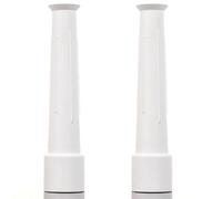 White Anti Splash Tap Nozzles 1/2 Inch Flexible Rubber, Pack of 2