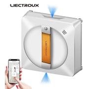 (white, APP) Robot Window cleaner LIECTROUX YW710 ,Dual Water Spray,Smart Memory,High Vacuum Suction, Laser Sensor, Home Wall Glass Cleaning Robot