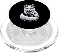 White Arctic Fox Snow Fox Wildlife Nature Winter PopSockets PopGrip for MagSafe