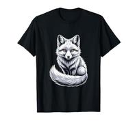 White Arctic Fox Snow Fox Wildlife Nature Winter T-Shirt