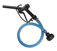 WHITE ARROW Fuel Transfer Gun Set with 25mm Blue Hose, S60x6 Tank Adaptor, 25-40mm Jubilee Clips (6m hose kit)