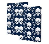 White Arrow Skull Compatible with ipad 9th/8th/7th Generation Case - Compatible with ipad 10.2 Case, Tablet Case Cover Compatible with ipad Cover Case with Sturdy Tripod Function