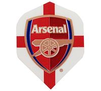 WHITE ARSENAL FC FOOTBALL DART FLIGHTS (5x Sets)