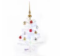 (White) Artificial Christmas Tree + Stand Green White 3ft