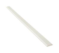 White Ash 25mm x 5m D-Mould PVC Window Trim Plastic Finishing Strip